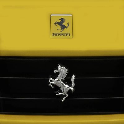 vidaXL Samochód - jeździk Ferrari F12, żółty