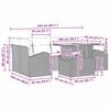 vidaXL Zestaw Sof na Ogr&oacute;d z poduszką 7 pcs Beżowy Rattan poli