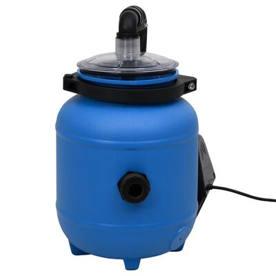 vidaXL Pompa filtracyjna do basenu, czarno-niebieska, 4 m³/h