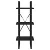 vidaXL Regał na książki, 3 p&oacute;łki, czarny 40x30x105 cm, drewno sosnowe