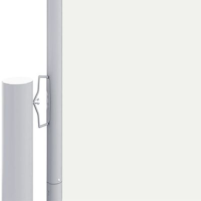vidaXL Zwijana markiza boczna na taras, kremowa, 180 x 1000 cm