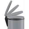Hailo Kosz na śmieci z pedałem Pure, rozmiar XL, 44 L, srebrny