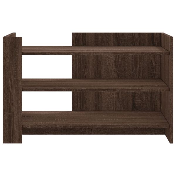 vidaXL Stolik kawowy, brązowy dąb 80x50x50 cm, materiał drewnopochodny