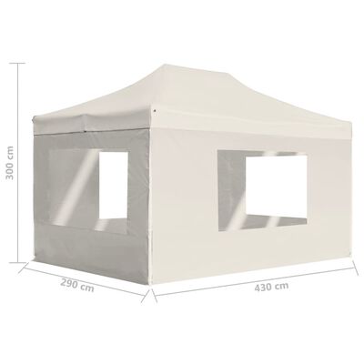 vidaXL Profesjonalny, składany namiot ze ścianami, 4,5x3 m, aluminiowy