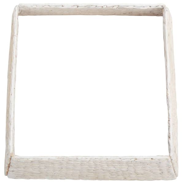 vidaXL Kołnierz do Choinki Biały 60 x 60 x 28 cm Hiacynt wodny