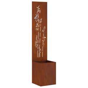 vidaXL Ekran zapewniający prywatność w ogrodzie Kwiatowy Rdzawy