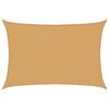 vidaXL Żagiel przeciwsłoneczny, 160 g/m&sup2;, piaskowy, 3x4,5 m, HDPE