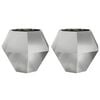 vidaXL Donica 2 szt. srebrny 100 x 100 x 80 cm Stal ocynkowana