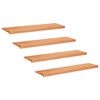 vidaXL Nakładki na schody 4 szt. 110 x 25 x 2 cm Lakier Drewno bukowe