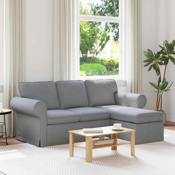 vidaXL Sofa Jasnoszary