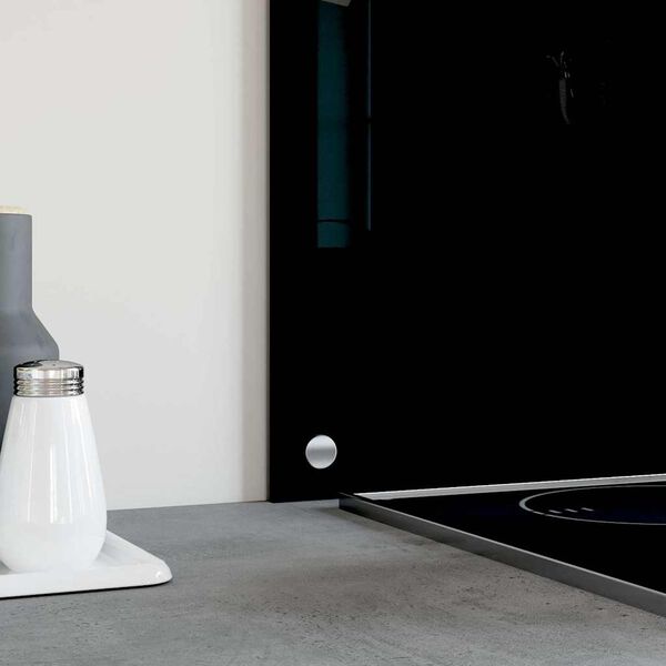 vidaXL Panele ochronne do kuchni, czarne, 2 szt., 70x60 cm szkło