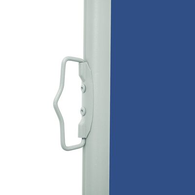 vidaXL Zwijana markiza boczna na taras, 117x500 cm, niebieska