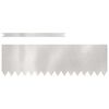 vidaXL Krawężnik do trawnika 30 pcs Srebrny 100 x 0,05 x 30 cm