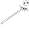 vidaXL Wsporniki p&oacute;łek pływających, 12 szt., &Oslash;12x200 mm, stal węglowa