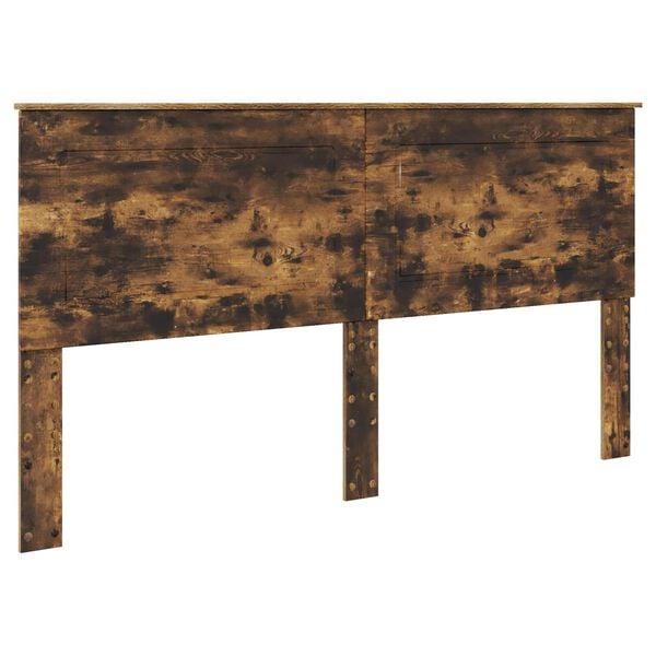 vidaXL Zagł&oacute;wek Dąb wędzony 200 cm Materiał drewnopochodny