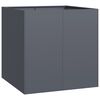 vidaXL Doniczka Antracyt 80x80x80 cm Stal