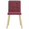 vidaXL Krzesła stołowe, 4 szt., winna czerwień, obite tkaniną
