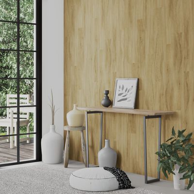 vidaXL Panele ścienne, drewnopodobne, brązowe, PVC, 2,06 m²