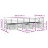 vidaXL Zestawy sof 8 pcs Naturalny Lite Drewno Akacji