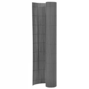 vidaXL Ogrodzenie dwustronne, 90 x 400 cm, szare