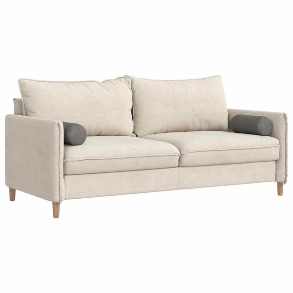 vidaXL Poduszki Wałkowe 2 pcs Jasnoszary Ø 15 x 40 cm