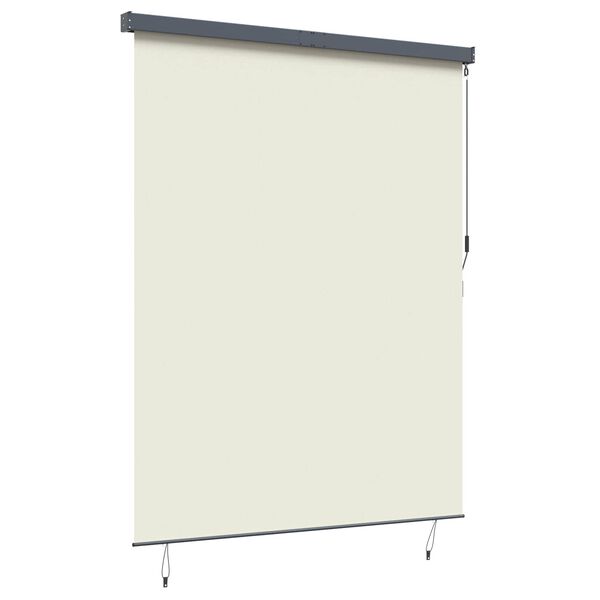 vidaXL Roleta z zasłonami Kremowy 200 x 250 cm Materiał i Aluminium