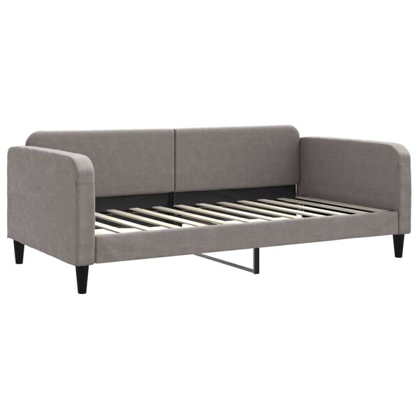 vidaXL Sofa z materacem do spania, kolor taupe, 100x200 cm, tkanina