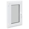 vidaXL Okno piwniczne RISOR 50 x 75 cm PVC i szkło Biały