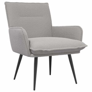 vidaXL Fotel jasnoszary Boucl&eacute;