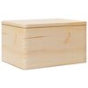 vidaXL Skrzynka drewniana z pokrywką, 40x30x23 cm, lite drewno sosnowe
