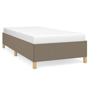 vidaXL Rama ł&oacute;żka bez materaca, taupe, 100x200 cm, obita tkaniną