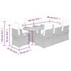 vidaXL 9-cz. zestaw mebli ogrodowych z poduszkami, czarny, rattan PE