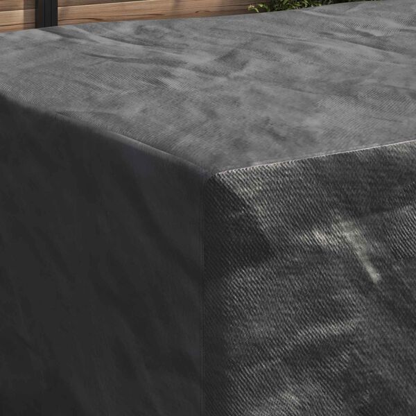 vidaXL Pokrowiec na meble Gładki Czarny 240 x 180 x 100 cm 420D