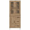 vidaXL Highboard z szufladą Dąb rzemieślniczy 69,5 x 34 x 90 cm