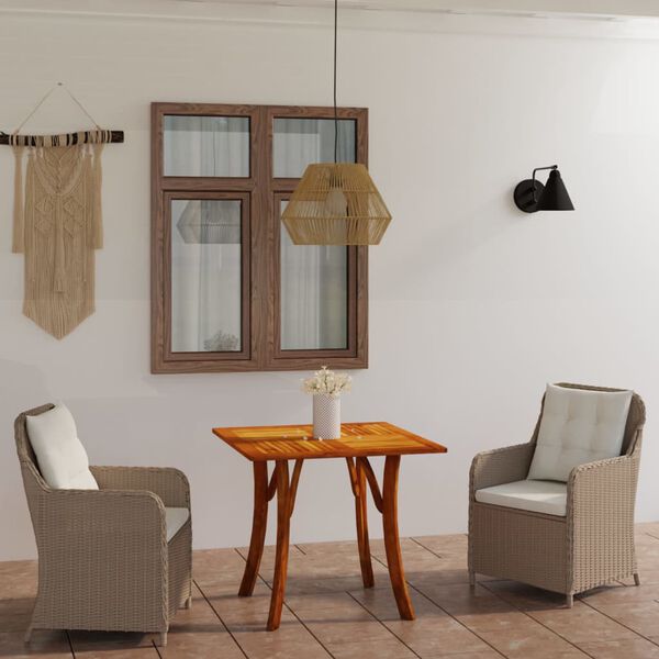 vidaXL 3-częściowy zestaw mebli ogrodowych, brązowy