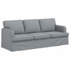 vidaXL Sofa 2 pcs Jasnoszary 144 x 80 x 85 cm tkanina