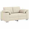 vidaXL Sofa dwuosobowa Beżowy 160 cm Tkanina lniana
