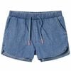vidaXL Szorty dziecięce, niebieski denim, 104