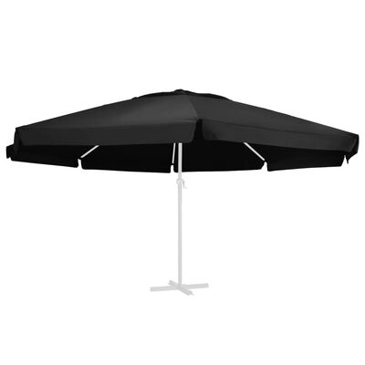 vidaXL Pokrycie do parasola ogrodowego, czarne, 600 cm