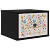vidaXL Ścienny stolik nocny MAINZ Czarny dąb 36 x 33 x 25 cm