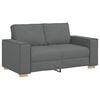 vidaXL Sofa 3 pcs Ciemnoszary 220 x 80 x 84 cm Tkanina lniana