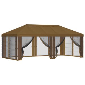 vidaXL Pokrywa daszku z ścianami bocznymi Ciemnoszary 600,5 x 300,5 cm