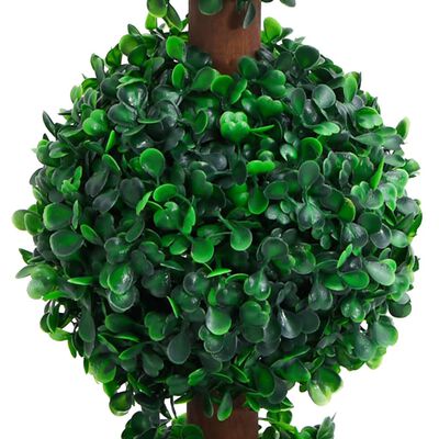 vidaXL Sztuczny bukszpan w formie kul, w doniczce, zielony, 90 cm