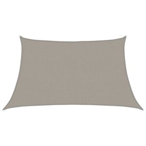 vidaXL Żagiel przeciwsłoneczny, 160 g/m&sup2;, trapez, jasnoszary, 3/4x2 m
