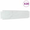 vidaXL Obrzeża trawnikowe 20 szt. 100 x 25 x 0,07 cm Stal ocynkowana