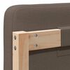 vidaXL Tapicerowane wezgłowie Z zagł&oacute;wkiem Brązowy i Taupe 140 cm