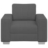 vidaXL Sofa Fotel Ciemnoszary 100x77x82 cm Tkanina Corduroy
