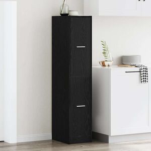 vidaXL Szafka apteczna dąb czarny 30x41x144,5 cm Drewno konstrukcyjne