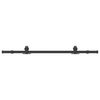 vidaXL System do montażu drzwi przesuwnych, 152,5 cm, stal, czarny