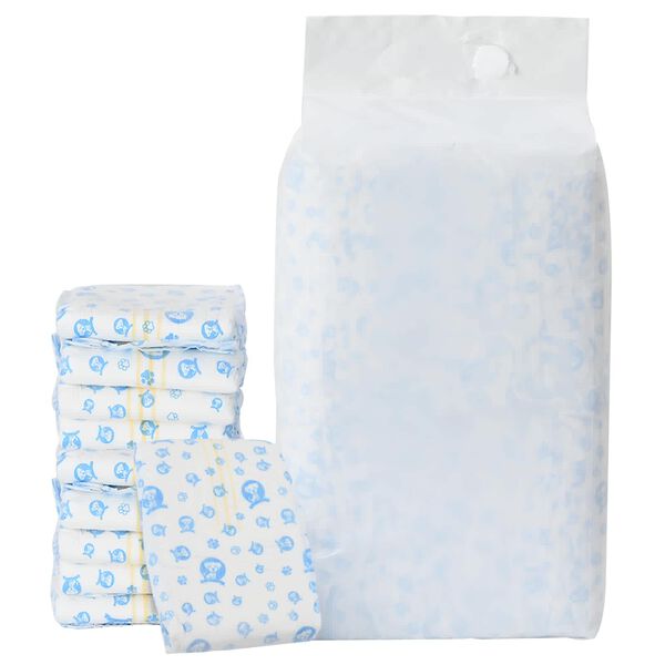 vidaXL Jednorazowy Pampers dla Ps&oacute;w Samc&oacute;w 30 pcs Biały M